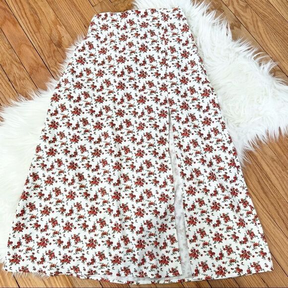 Danielle Bernstein Floral Slip Midi Skirt Size XS - Picture 2 of 6